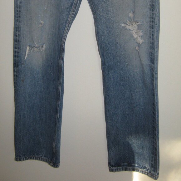 Vintage Levis Men's 501Jeans Button Fly Distressed 40W 38L (actual 39W 33.5L) - Picture 3 of 9